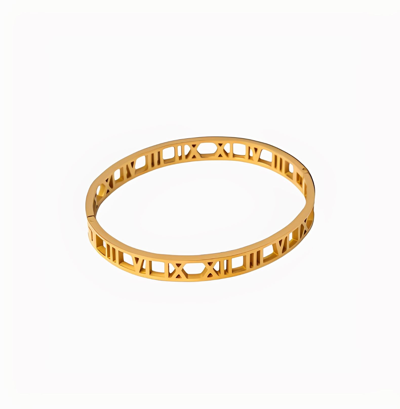 ROMAN NUMERALS BRACELET - GOLD braclet Yubama Jewelry Online Store - The Elegant Designs of Gold and Silver ! Gold 