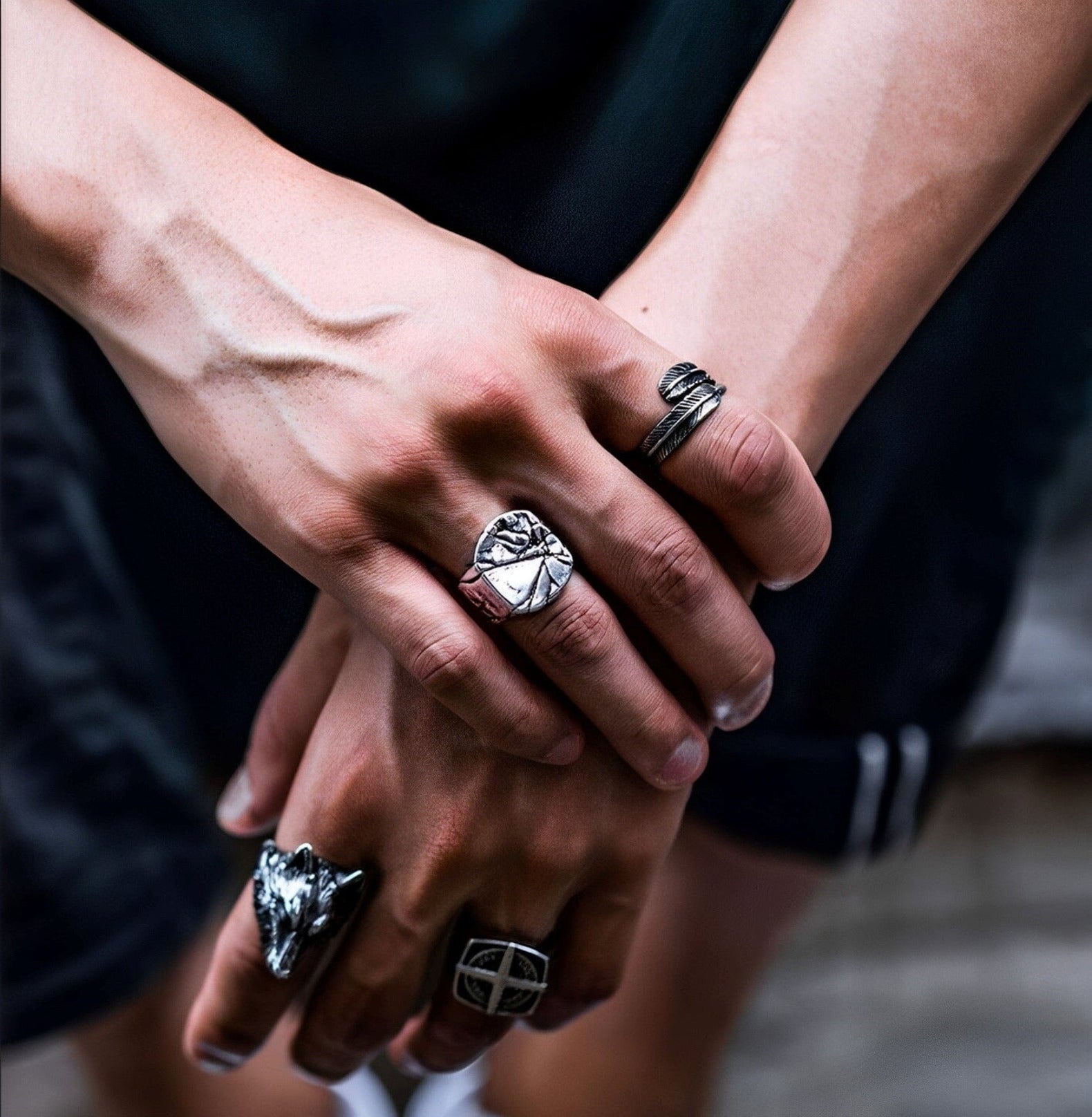 Handcrafted Silver for the Bold & Fearless | Mens rings fashion, Biker rings  mens, Rings for men