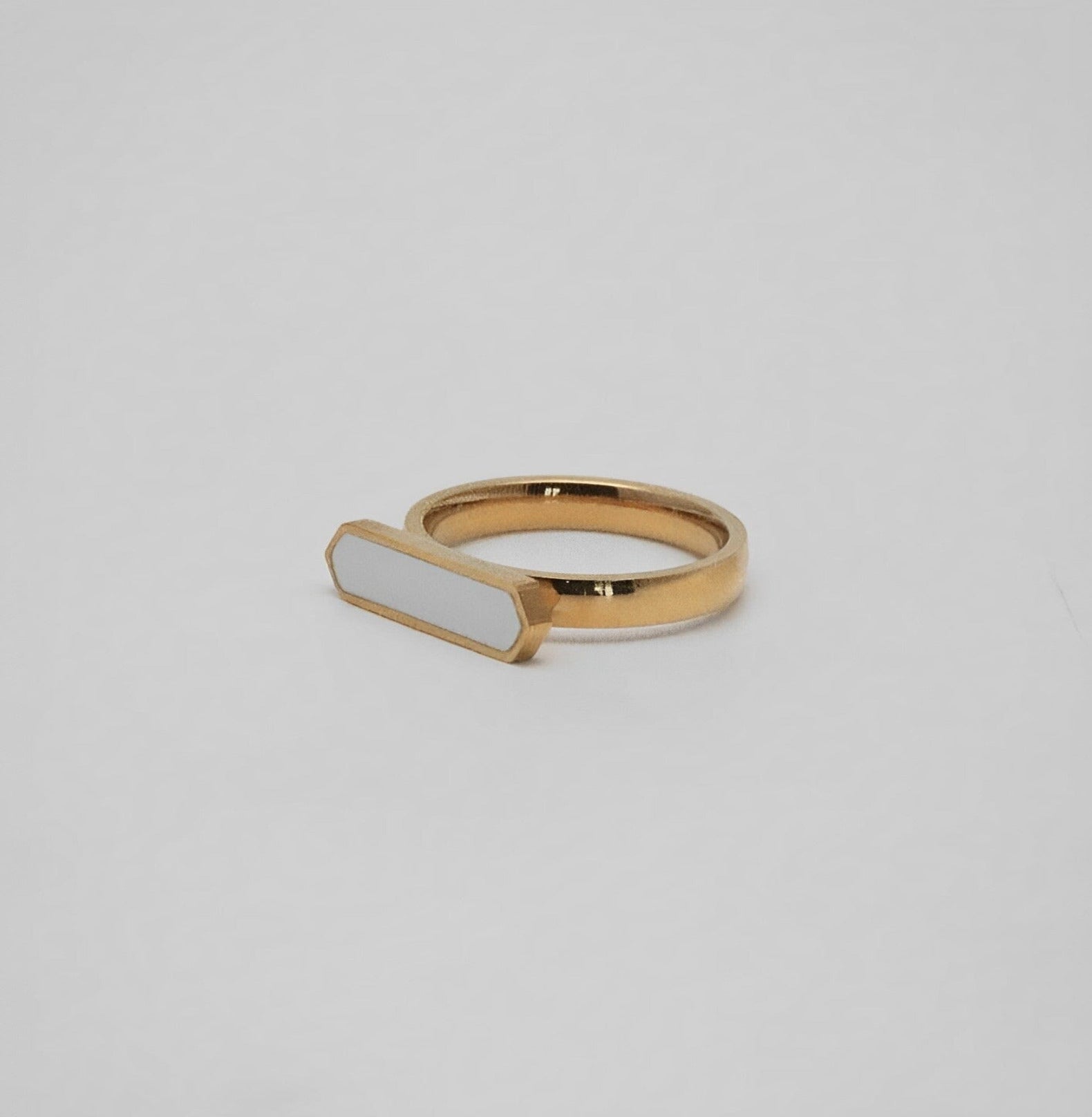 BLANCO BAR RING ring Yubama Jewelry Online Store - The Elegant Designs of Gold and Silver ! 