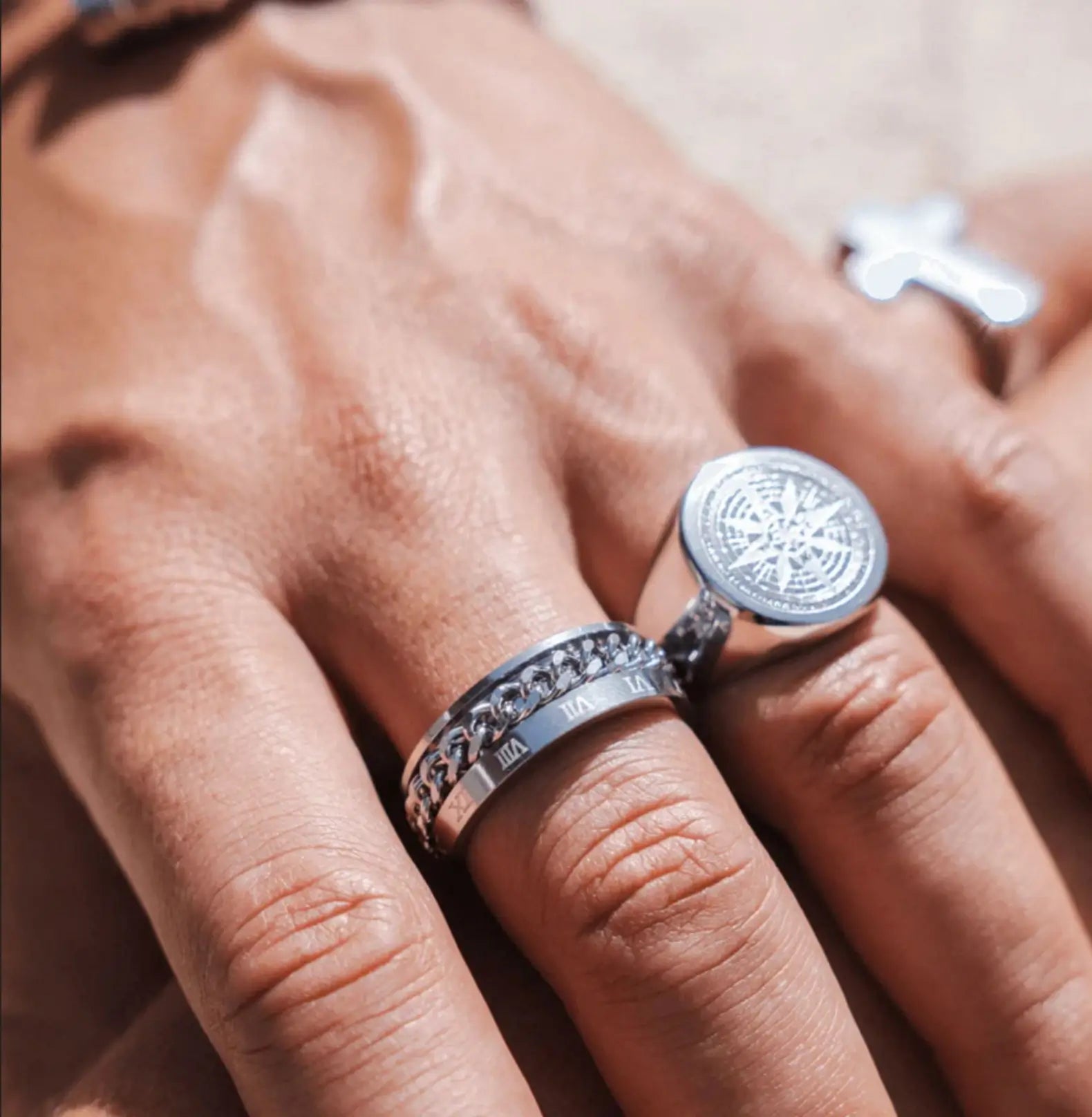 CUBAN NUMERAL RING - SILVER