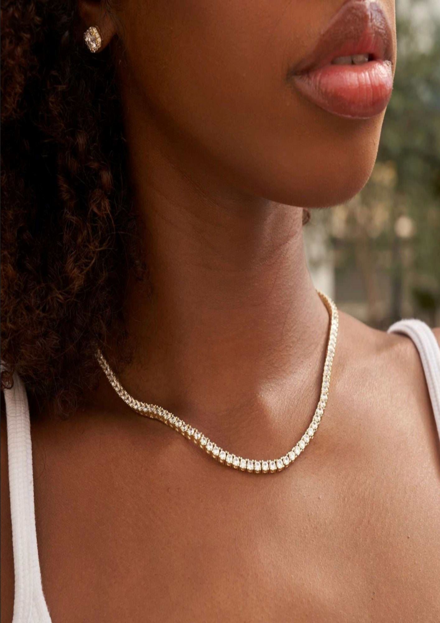 TENNIS NECKLACE - GOLD ring Yubama Jewelry Online Store - The Elegant Designs of Gold and Silver ! 