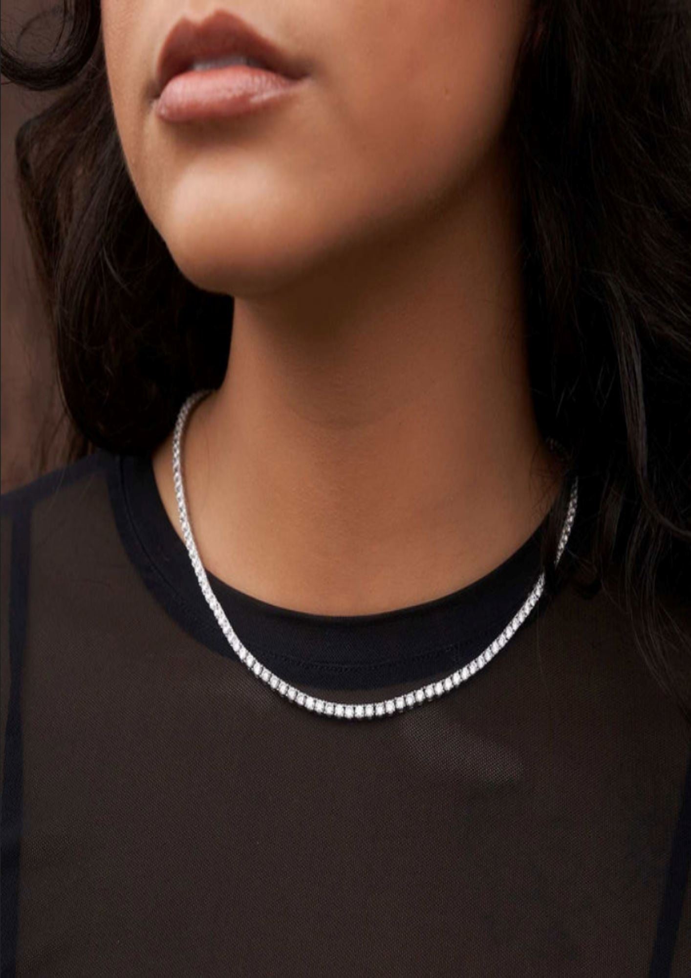 TENNIS NECKLACE - SILVER ring Yubama Jewelry Online Store - The Elegant Designs of Gold and Silver ! 