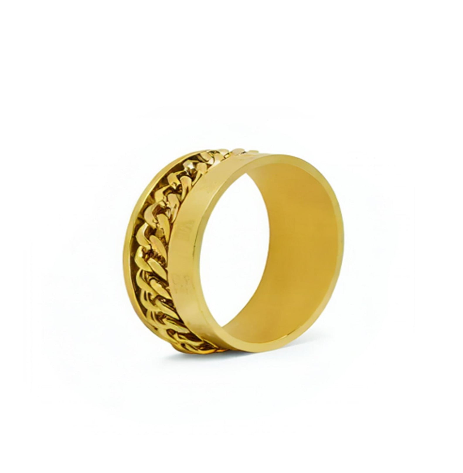 GOLD CUBAN NUMERAL RING ring Yubama Jewelry Online Store - The Elegant Designs of Gold and Silver ! Gold 10 