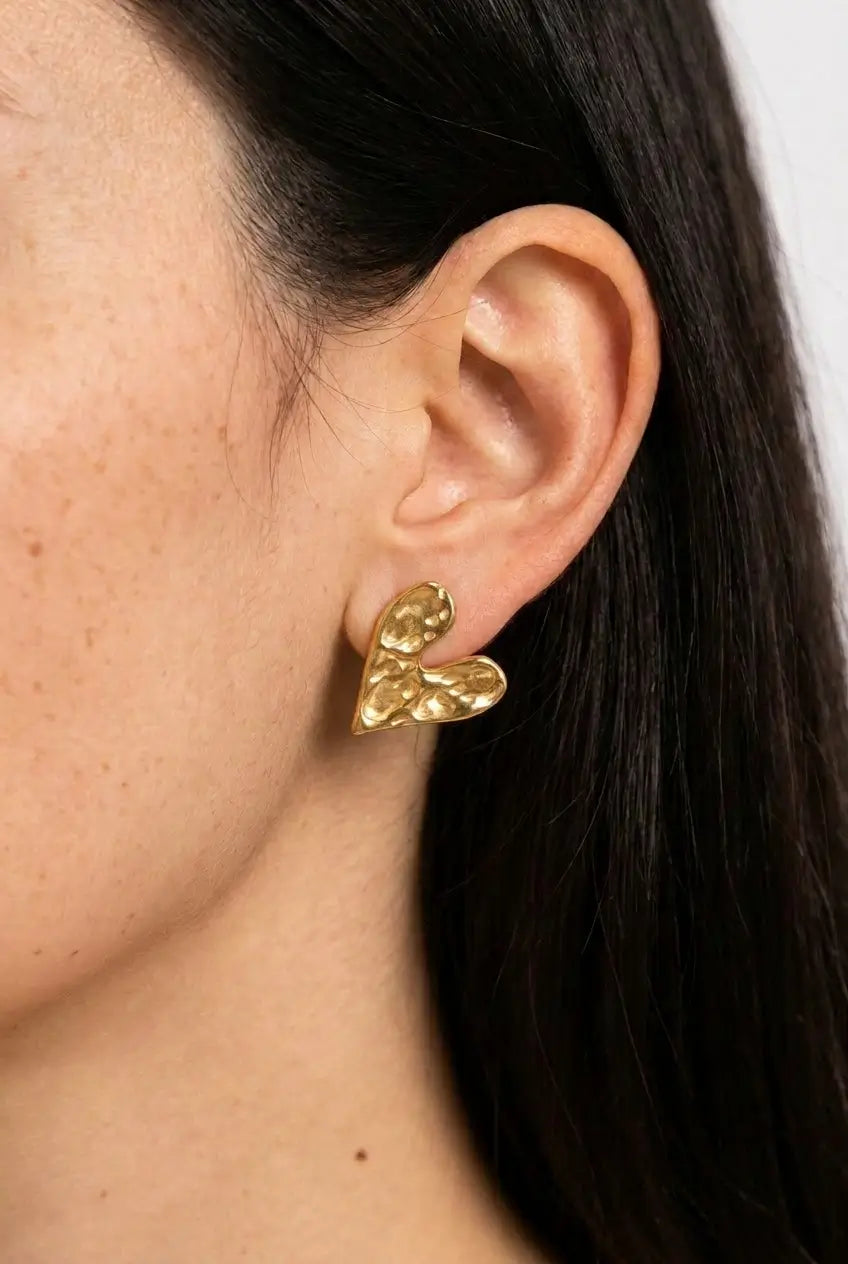Molten Heart Studs