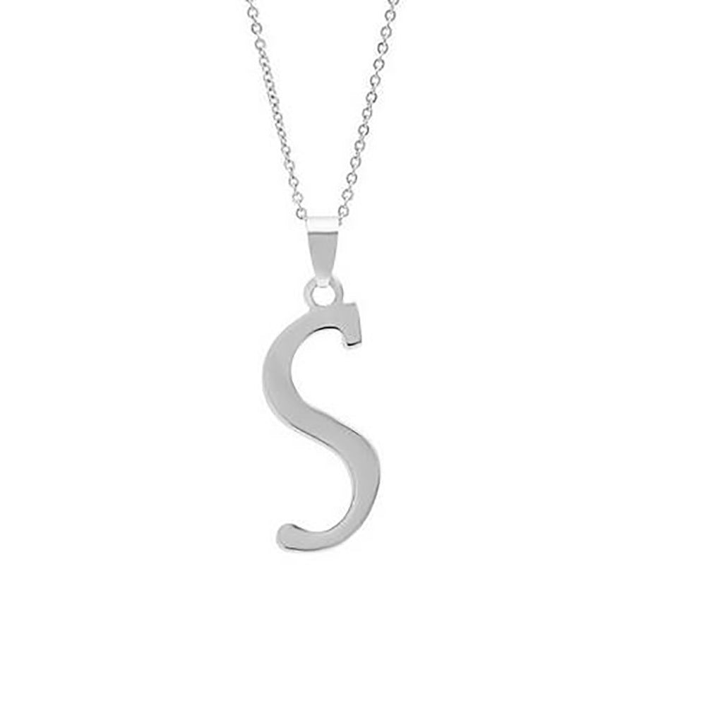 Stainless Steel English Letter Necklace Pendant