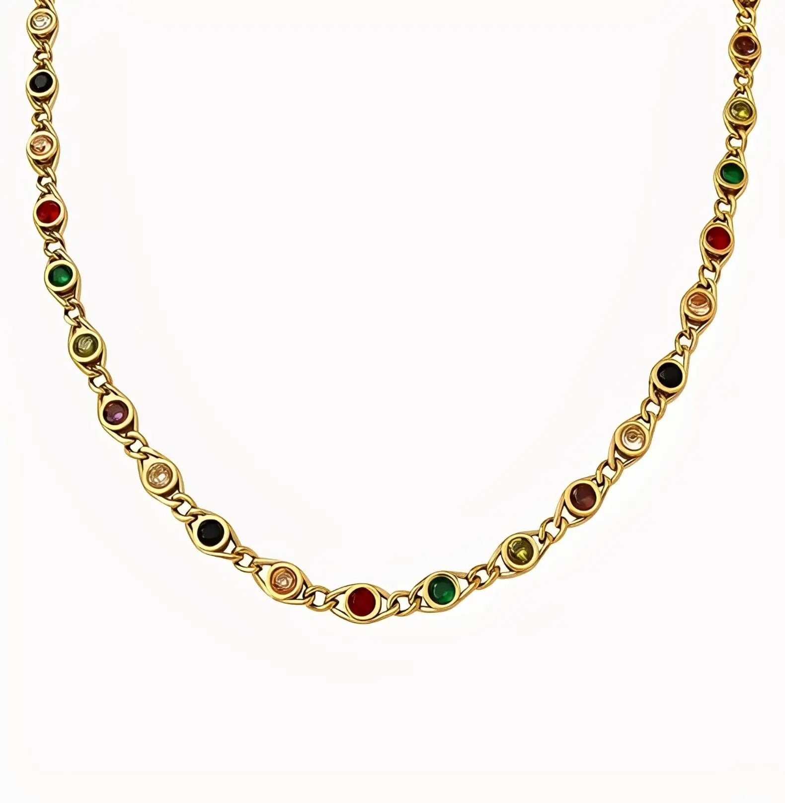 COLLIER DE PIERRES PRÉCIEUSES