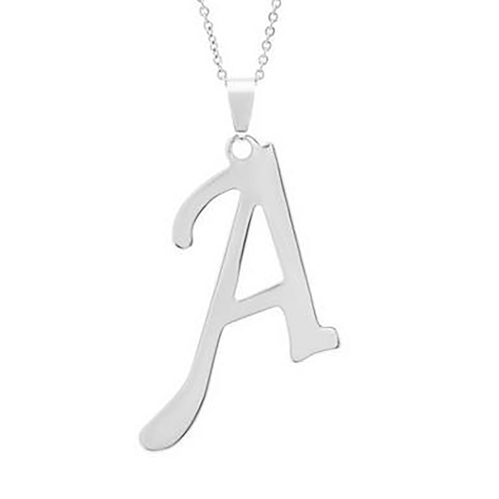 Stainless Steel English Letter Necklace Pendant