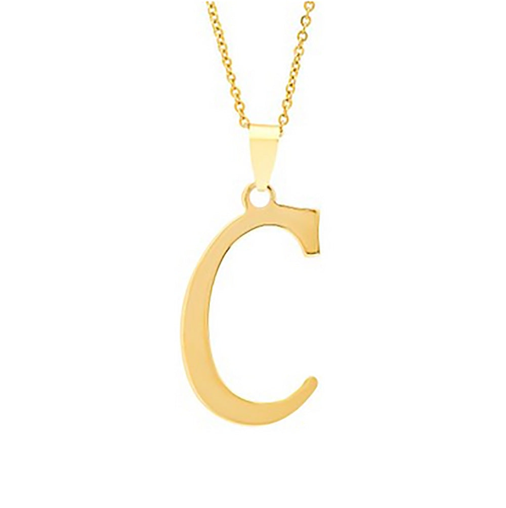 Stainless Steel English Letter Necklace Pendant