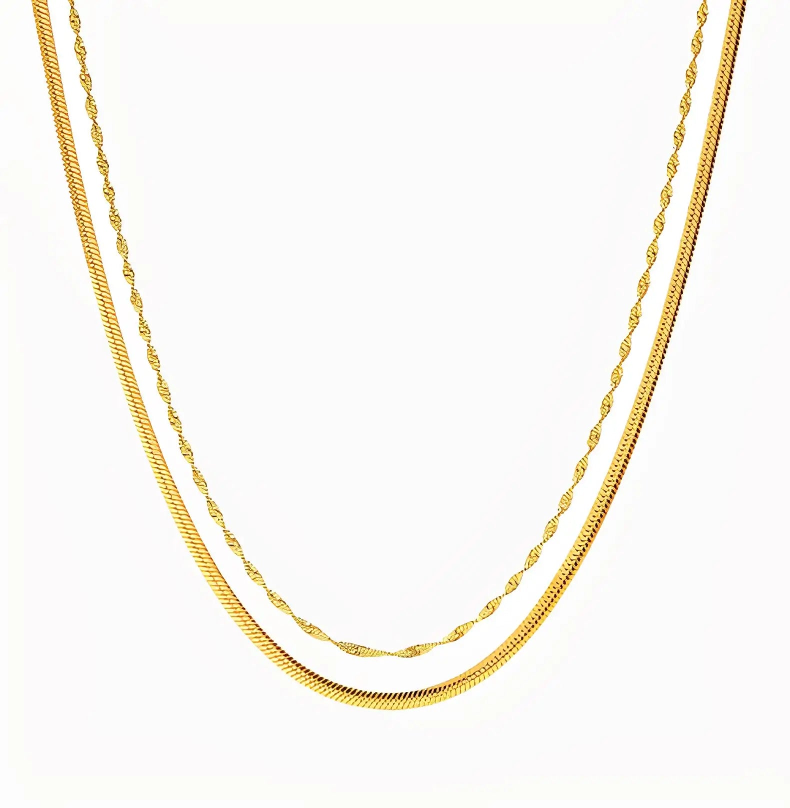 DOUBLE CHAIN NECKLACE