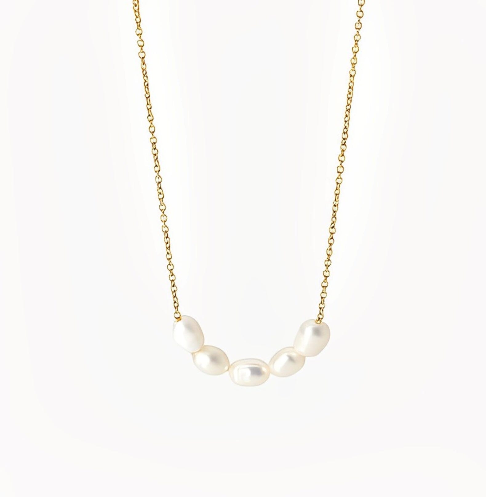 1 PEARL POWER NECKLACE neck Yubama Jewelry Online Store - The Elegant Designs of Gold and Silver ! 