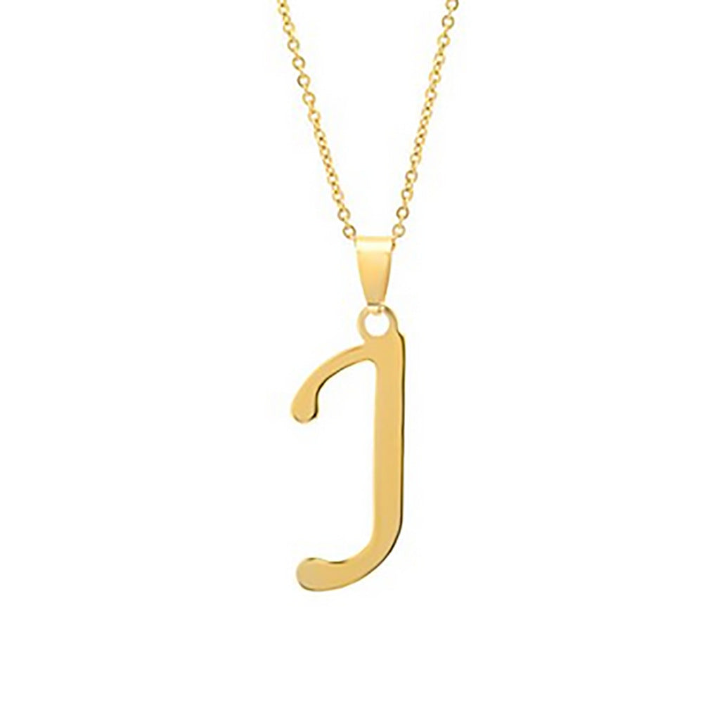 Stainless Steel English Letter Necklace Pendant