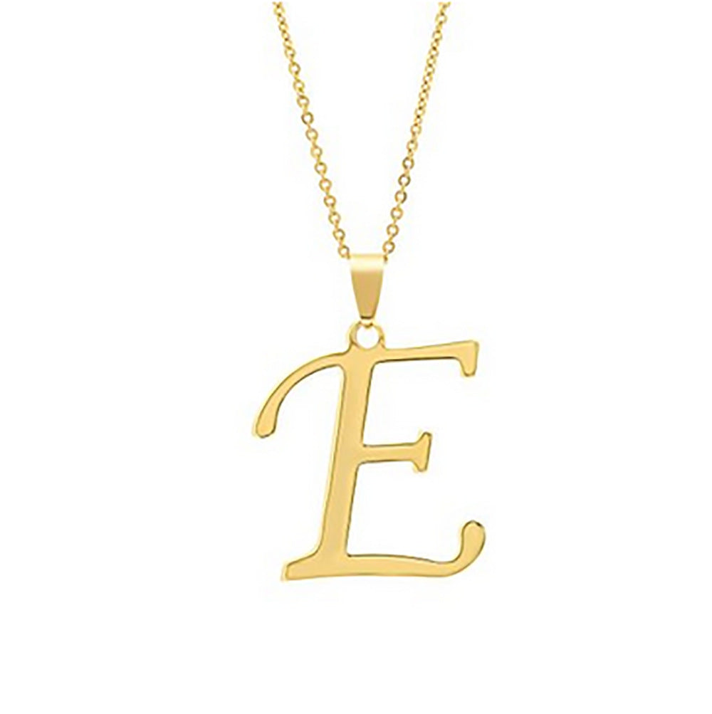 Stainless Steel English Letter Necklace Pendant