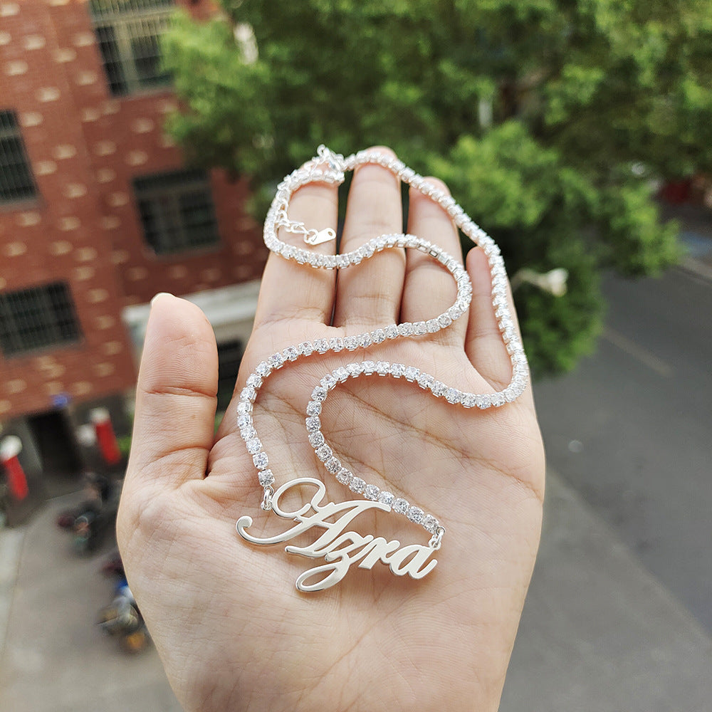 DIY English Letter Necklace Made Of Stainless Steel