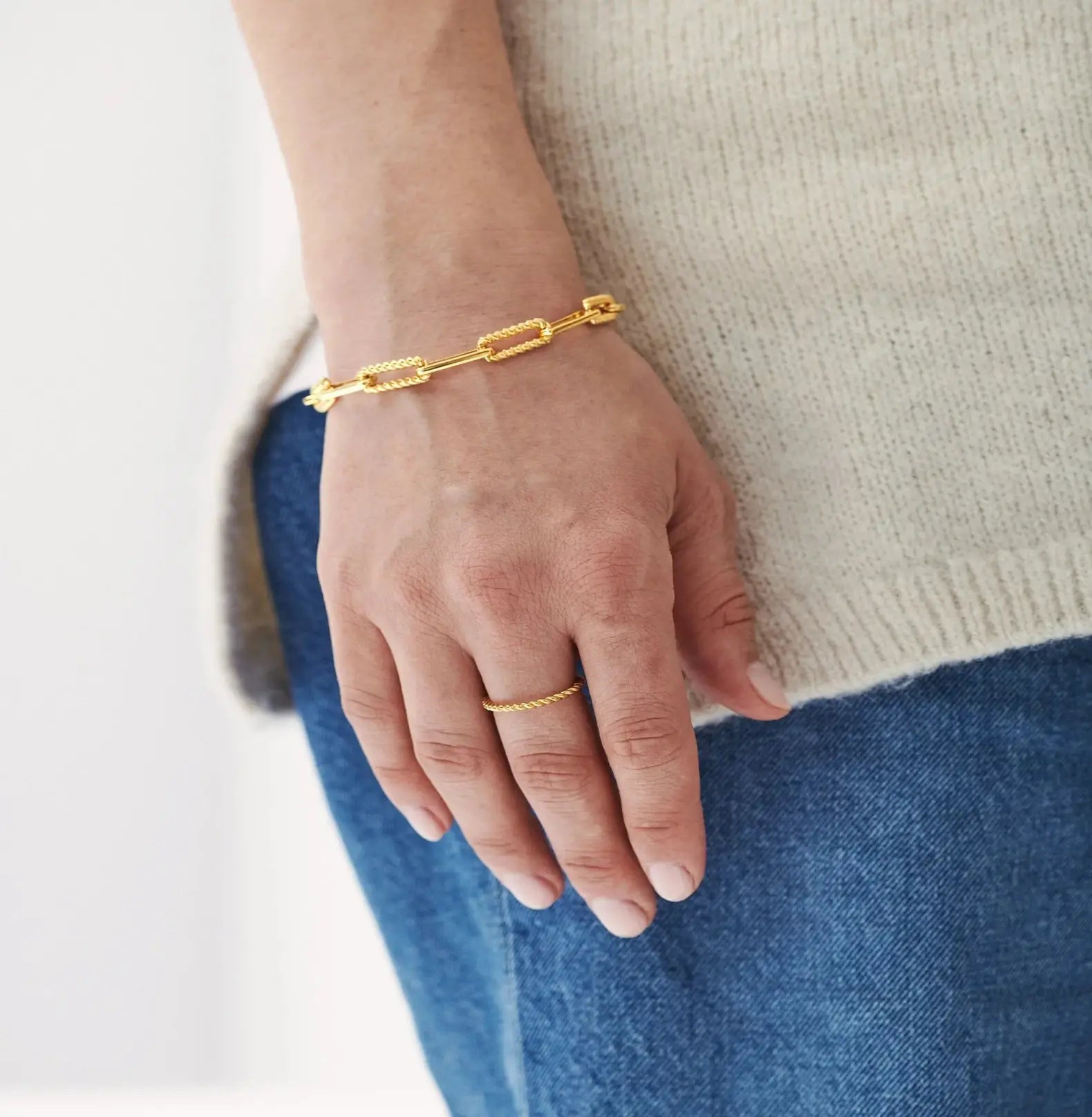 FLUX STACKING RING - GOLD