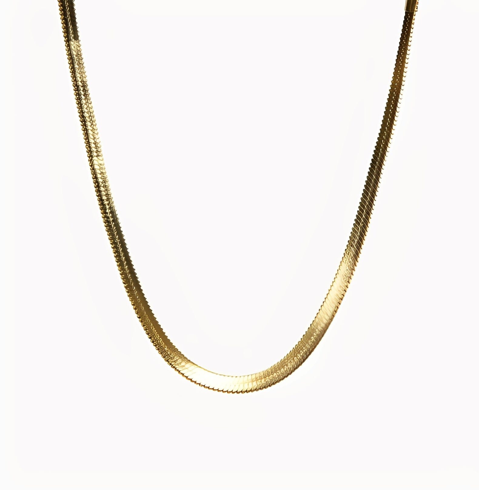 SNAKE NECKLACE - 4MM neck Yubama Jewelry Online Store - The Elegant Designs of Gold and Silver ! 