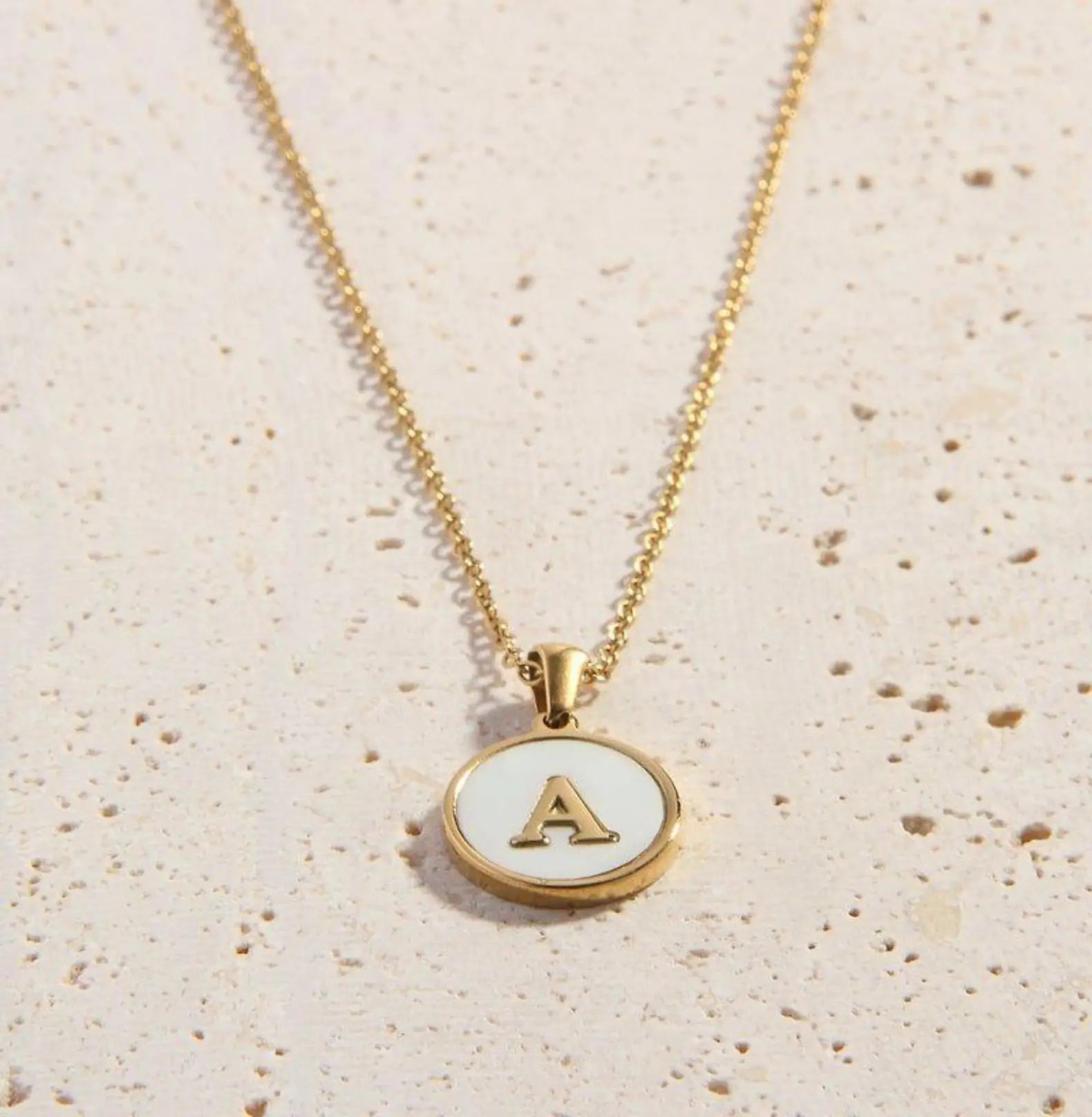 LUSTRE INITIAL NECKLACE