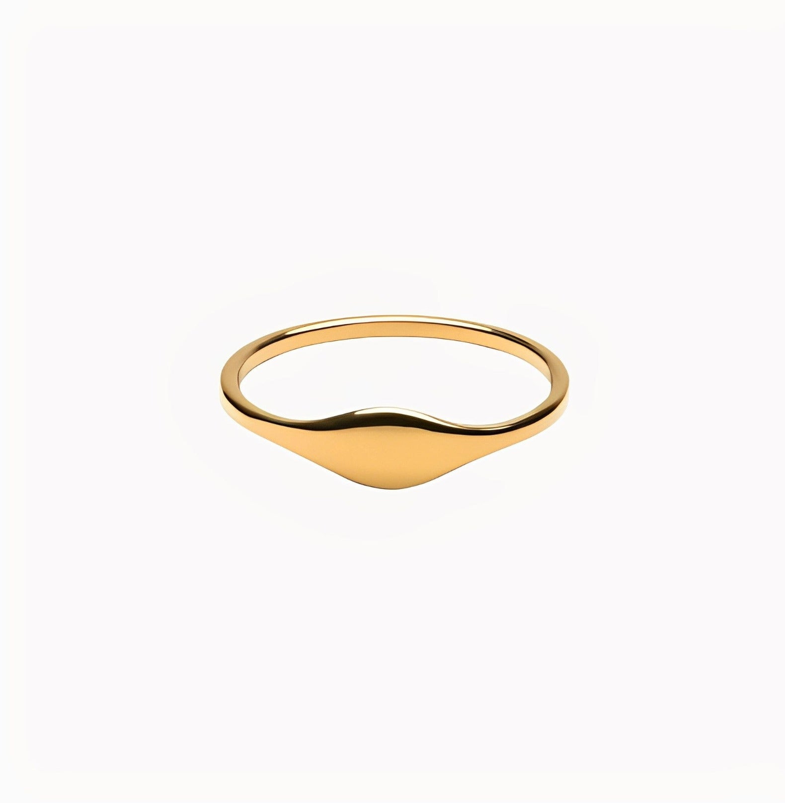 GRACE CURVED RING ring Yubama Jewelry Online Store - The Elegant Designs of Gold and Silver ! Gold Number5 