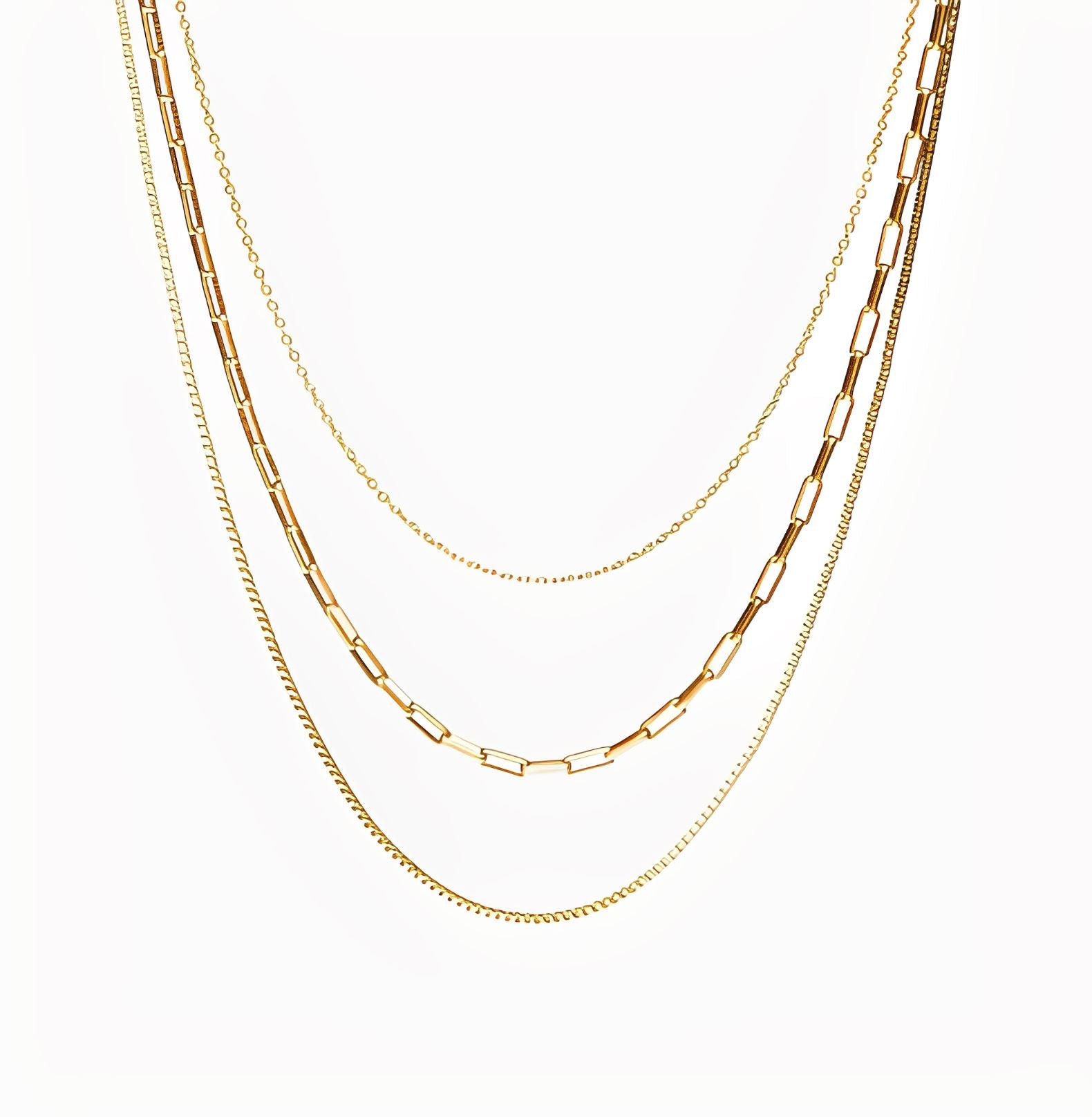 " 3" LAYERED NECKLACE braclet Yubama Jewelry Online Store - The Elegant Designs of Gold and Silver ! 