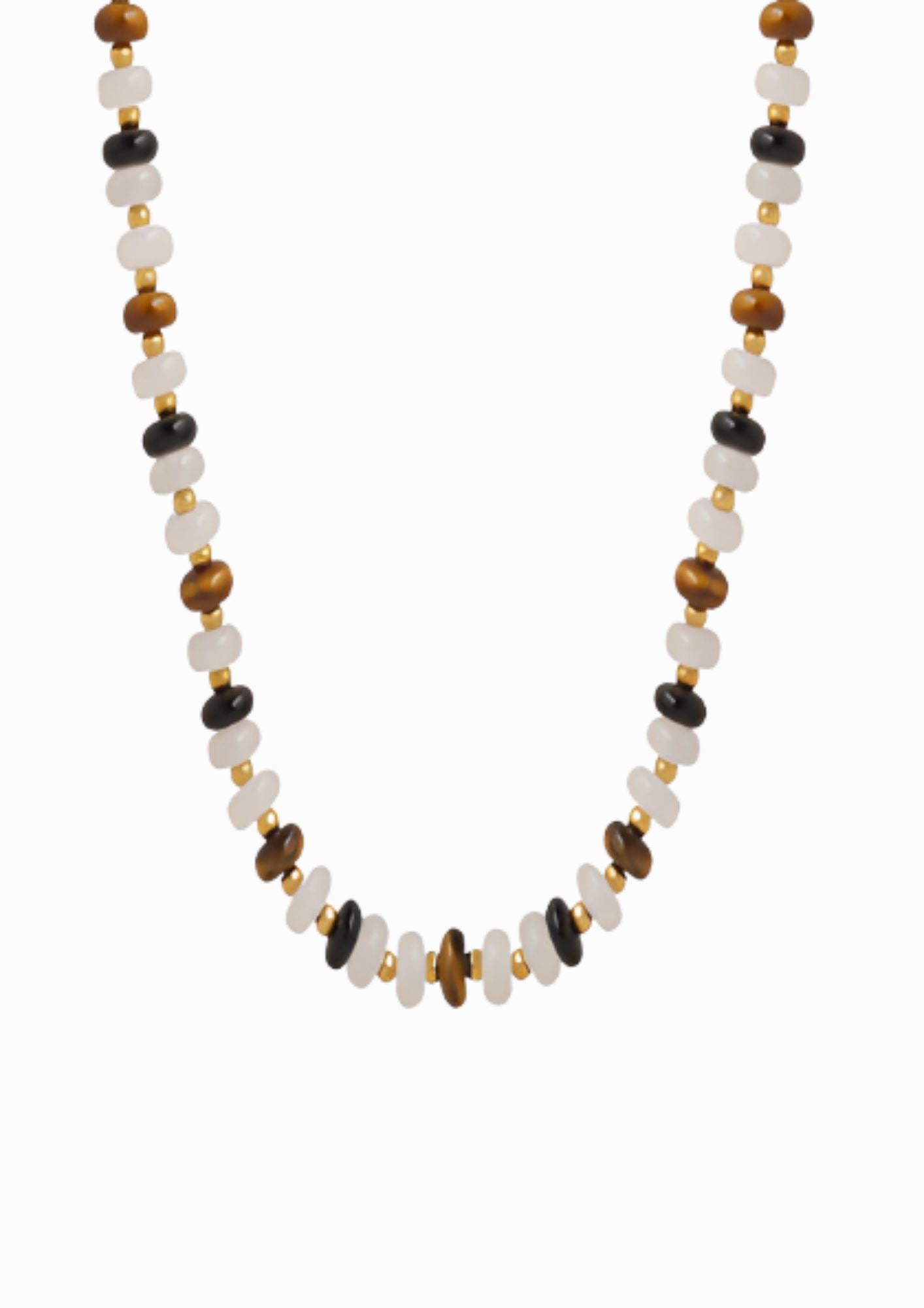 TIGER EYE NECKLACE neck Yubama Jewelry Online Store - The Elegant Designs of Gold and Silver ! 