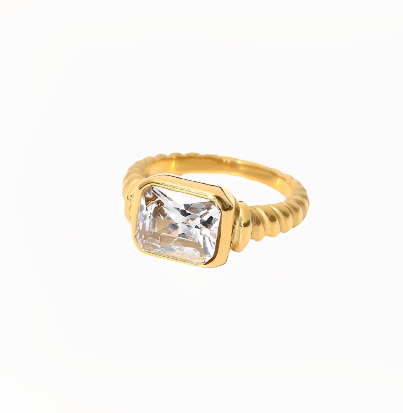 SQUARE DIAMOND RING ring Yubama Jewelry Online Store - The Elegant Designs of Gold and Silver ! 6 
