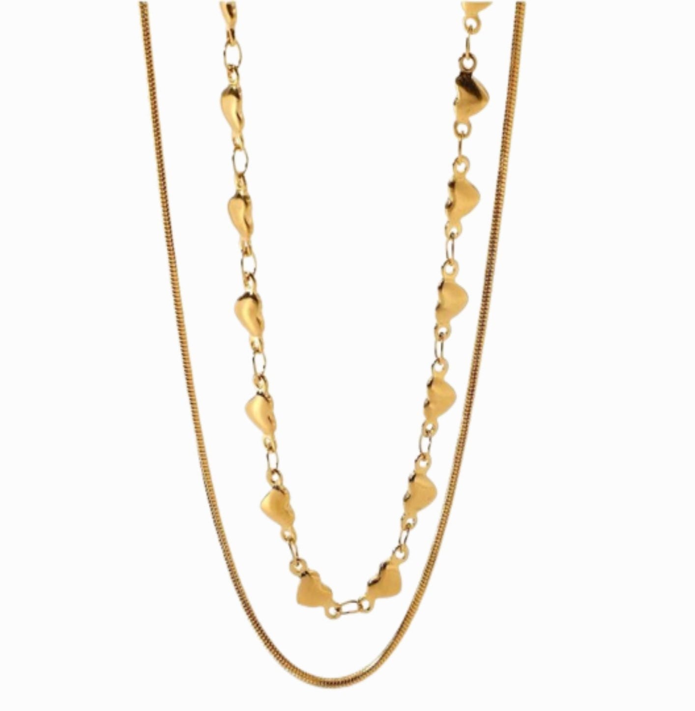 CAMILLE HEART NECKLACE neck Yubama Jewelry Online Store - The Elegant Designs of Gold and Silver ! 