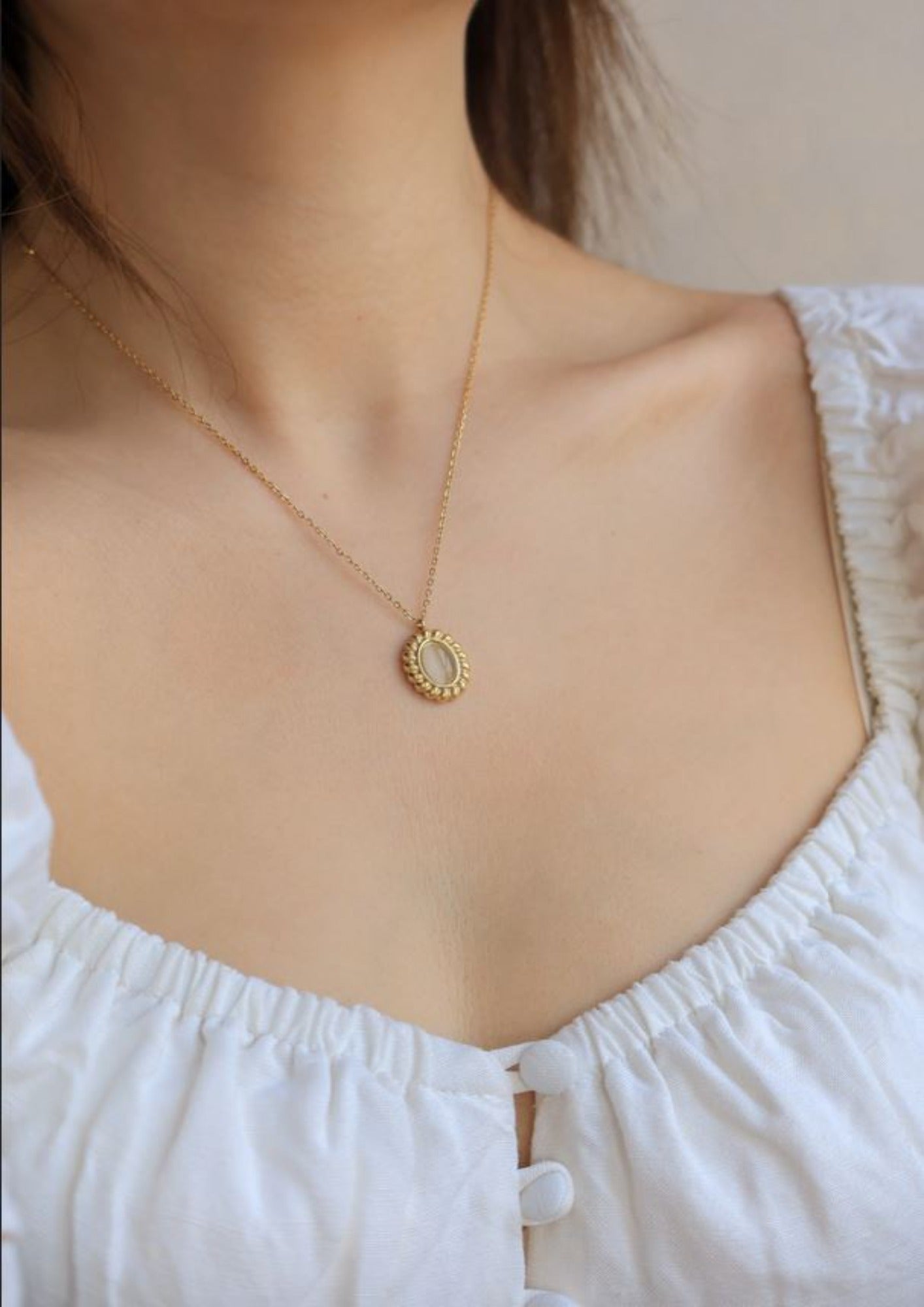 SUN OPAL NECKLACE neck Yubama Jewelry Online Store - The Elegant Designs of Gold and Silver ! 