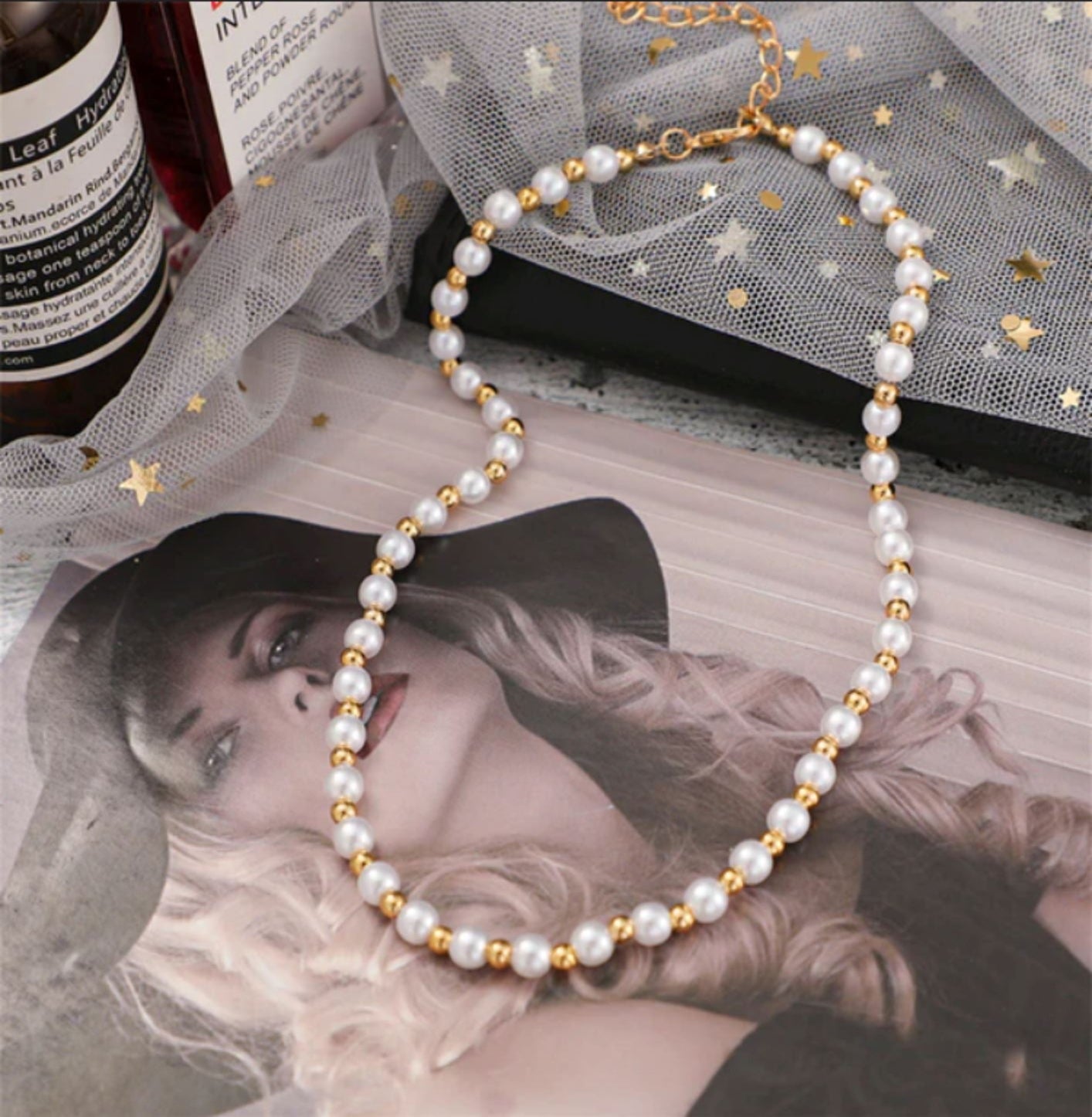 SHANNON PEARL NECKLACE neck Yubama Jewelry Online Store - The Elegant Designs of Gold and Silver ! 