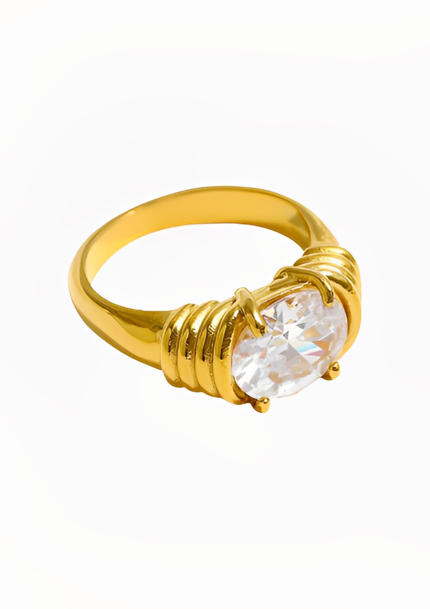 ELISABETH STONE RING ring Yubama Jewelry Online Store - The Elegant Designs of Gold and Silver ! Number6 