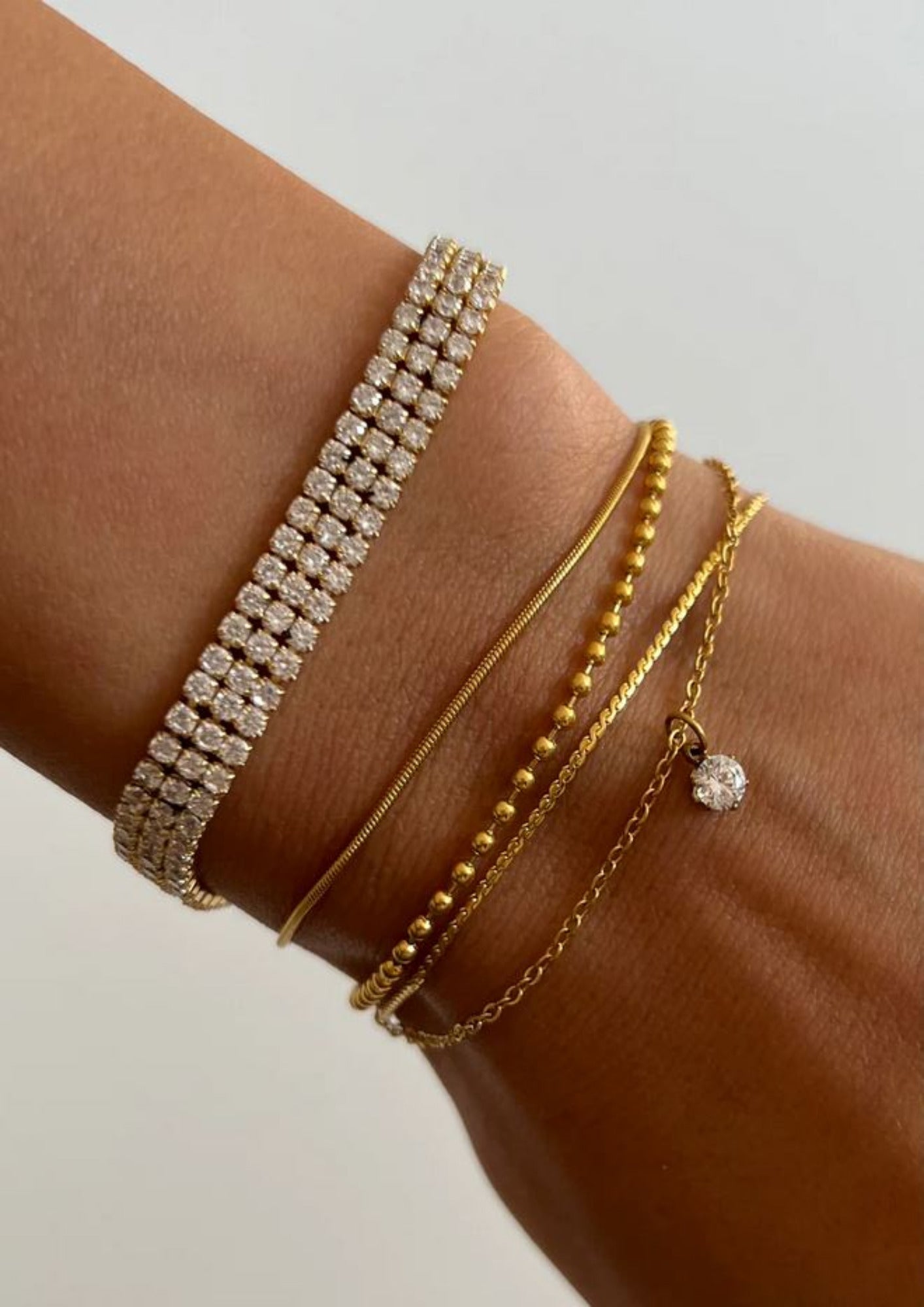 Exotic Geometric Rhinestone Zircon Bracelet braclet Yubama Jewelry Online Store - The Elegant Designs of Gold and Silver ! 