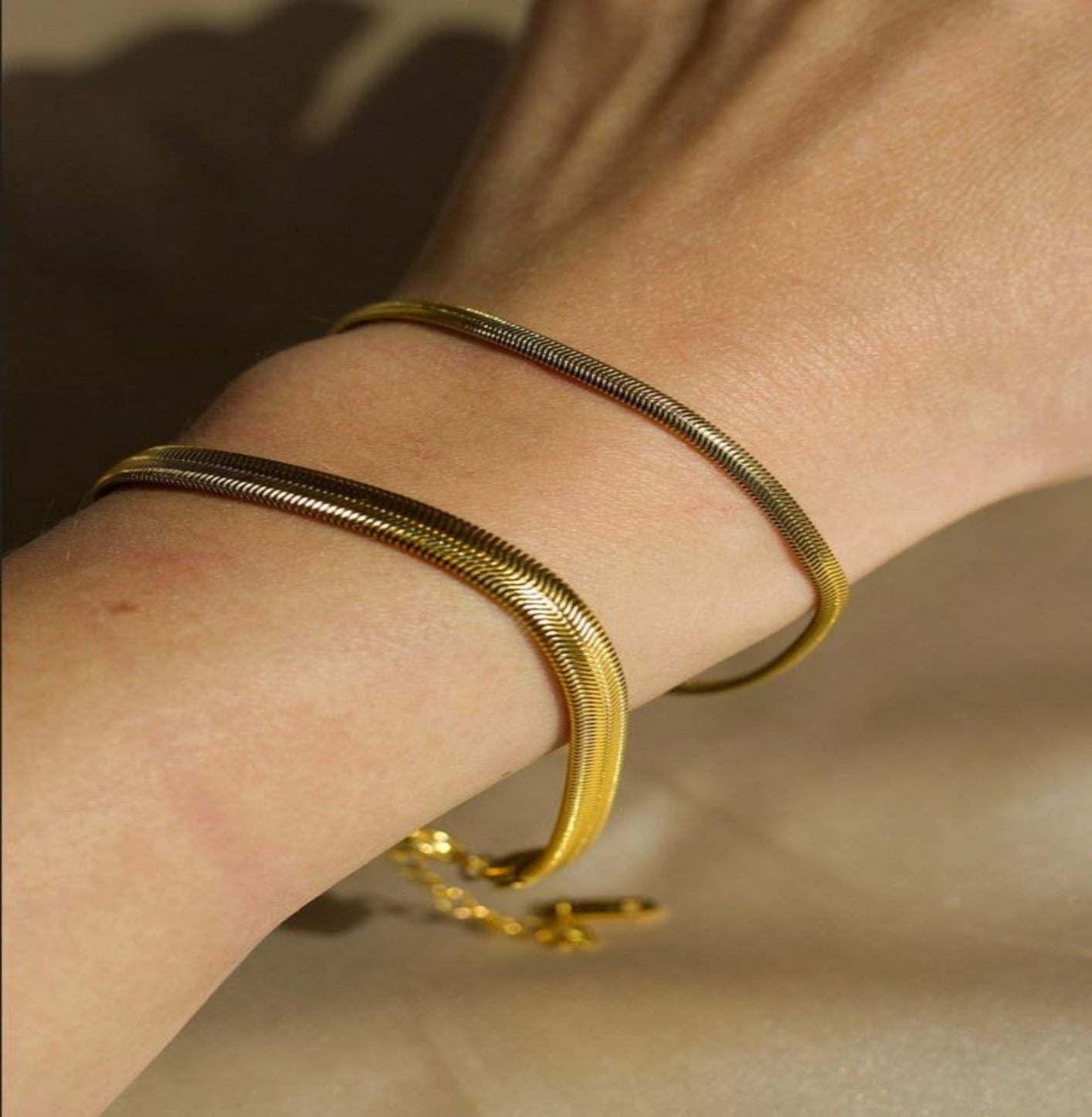 SNAKE CHAIN BRACELET braclet Yubama Jewelry Online Store - The Elegant Designs of Gold and Silver ! 