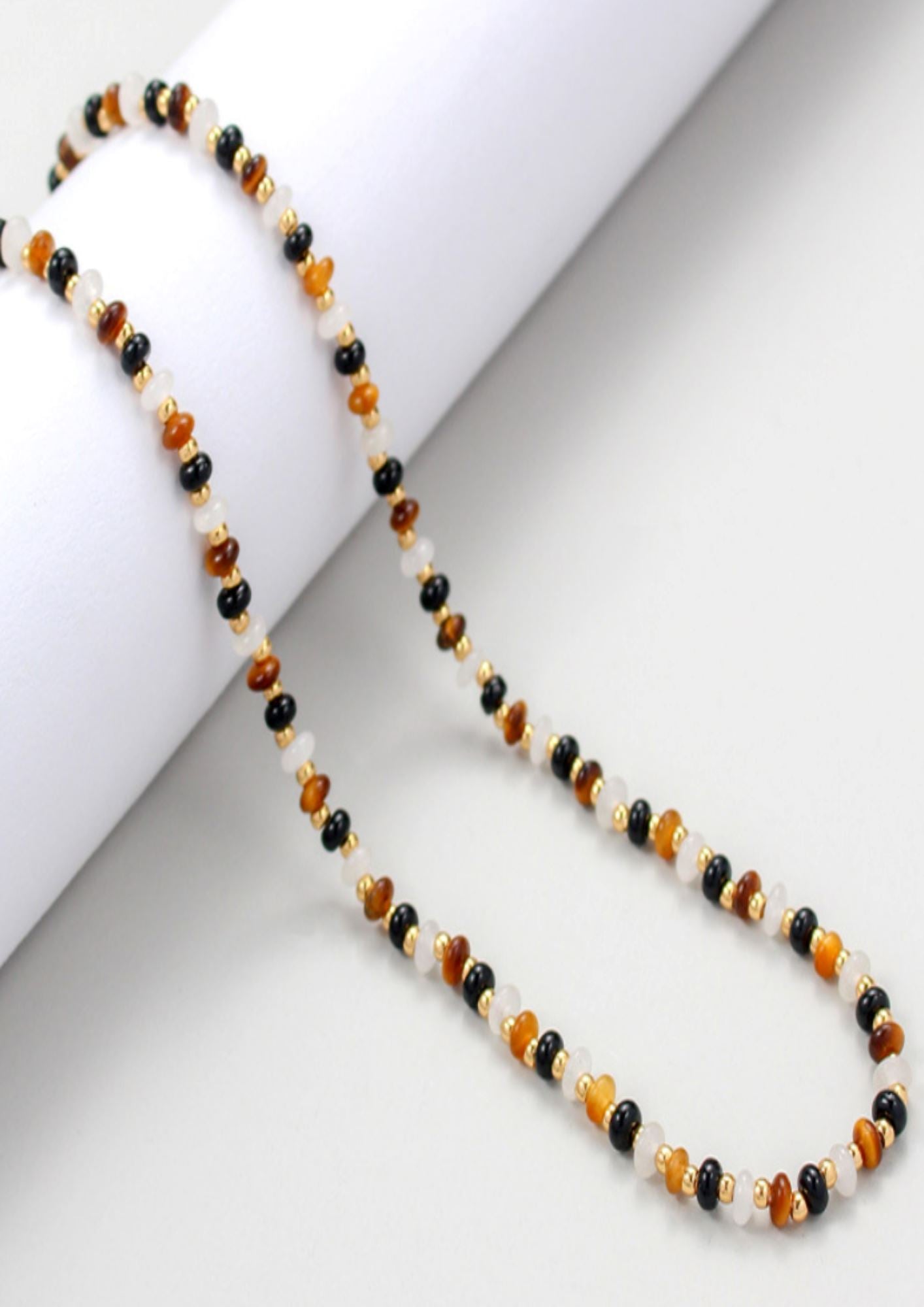 TIGER EYE NECKLACE neck Yubama Jewelry Online Store - The Elegant Designs of Gold and Silver ! 
